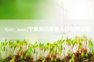 尉氏宁夏消防报名入口官网公告