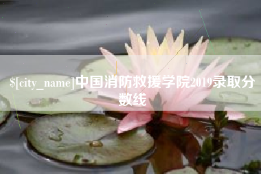 尉氏中国消防救援学院2019录取分数线