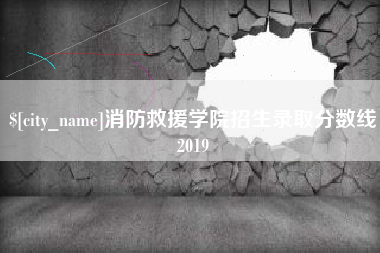 尉氏消防救援学院招生录取分数线2019