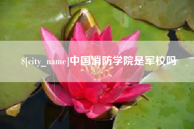 尉氏中国消防学院是军校吗