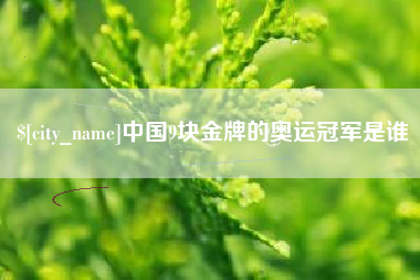 尉氏中国9块金牌的奥运冠军是谁