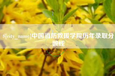 尉氏中国消防救援学院历年录取分数线