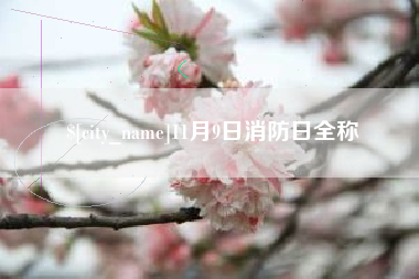 尉氏11月9日消防日全称