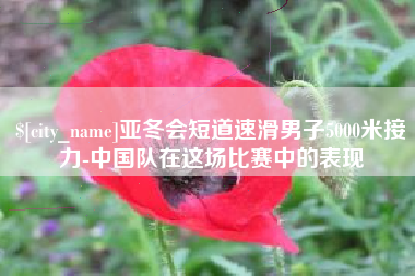 尉氏亚冬会短道速滑男子5000米接力-中国队在这场比赛中的表现