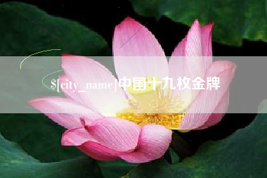 尉氏中国十九枚金牌