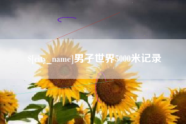 尉氏男子世界5000米记录