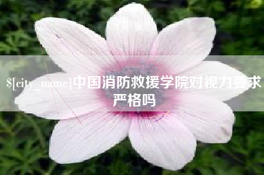 尉氏中国消防救援学院对视力要求严格吗