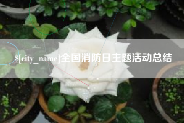 尉氏全国消防日主题活动总结