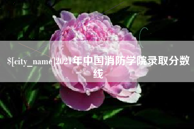 尉氏2021年中国消防学院录取分数线