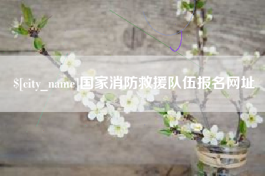 尉氏国家消防救援队伍报名网址