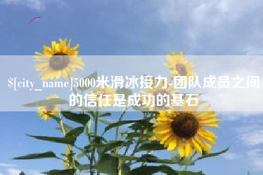 尉氏5000米滑冰接力-团队成员之间的信任是成功的基石