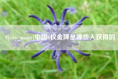 尉氏中国6枚金牌是哪些人获得的
