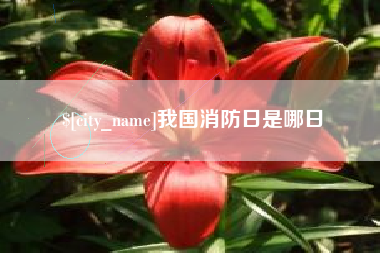 尉氏我国消防日是哪日
