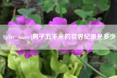 尉氏男子五千米的世界纪录是多少