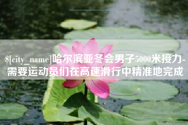 尉氏哈尔滨亚冬会男子5000米接力-需要运动员们在高速滑行中精准地完成