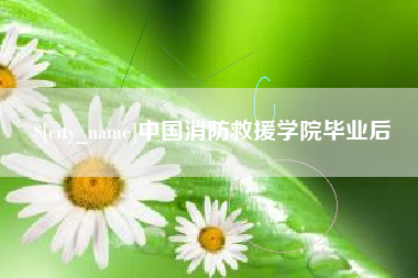 尉氏中国消防救援学院毕业后
