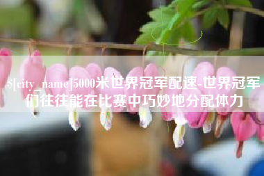 尉氏5000米世界冠军配速-世界冠军们往往能在比赛中巧妙地分配体力