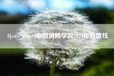 尉氏中国消防学院2024年分数线