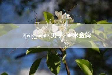 尉氏男子5000米金牌