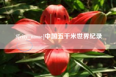 尉氏中国五千米世界纪录