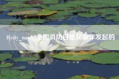 尉氏全国消防日是从哪年发起的