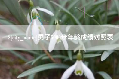 尉氏男子5000米年龄成绩对照表