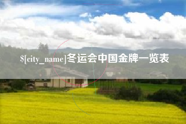 尉氏冬运会中国金牌一览表