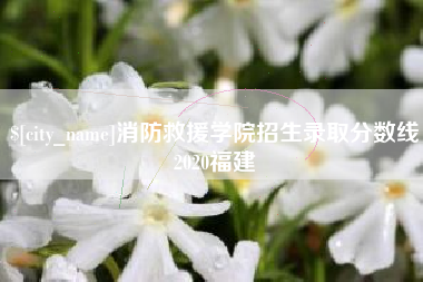 尉氏消防救援学院招生录取分数线2020福建
