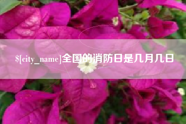 尉氏全国的消防日是几月几日