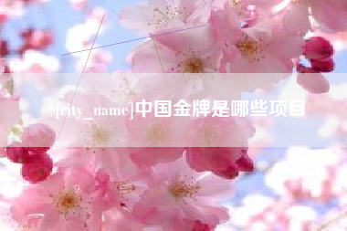 尉氏中国金牌是哪些项目