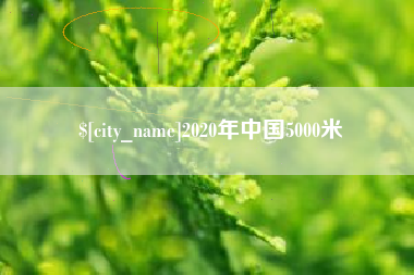 尉氏2020年中国5000米