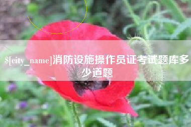 尉氏消防设施操作员证考试题库多少道题