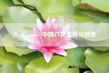 尉氏中国六块金牌分别是