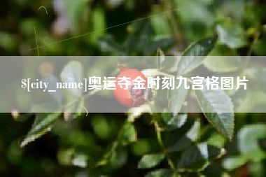 尉氏奥运夺金时刻九宫格图片